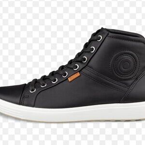 Ecco Women's Soft 7 Black Leather Sneaker Boot Bootie NEW Size 36 contemporary